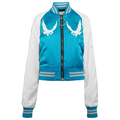 Pre-owned Off-white Silk Jacket In Blue