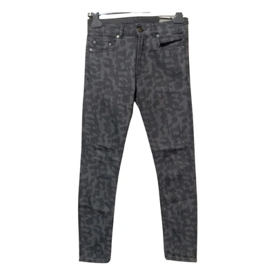 Pre-owned Mauro Grifoni Slim Jeans In Grey