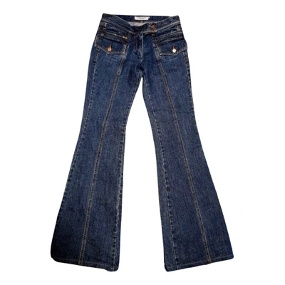 Pre-owned Saint Laurent Bootcut Jeans In Blue