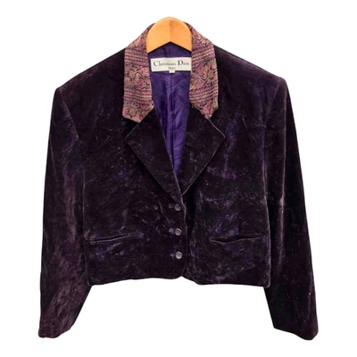 Pre-owned Dior Jacket In Purple