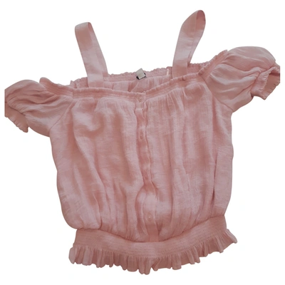 Pre-owned Guess Blouse In Pink
