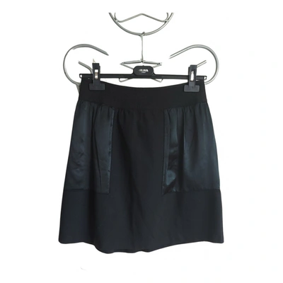 Pre-owned See By Chloé Wool Mini Skirt In Black
