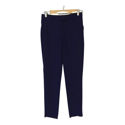 Pre-owned Maje Large Pants In Blue