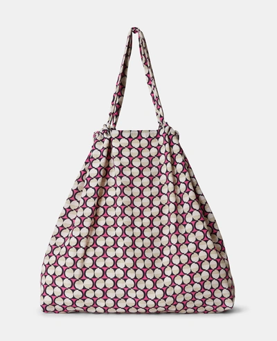 Aspesi Crepe-de-chine Maxi Shopper In Semi-solid Fuchsia