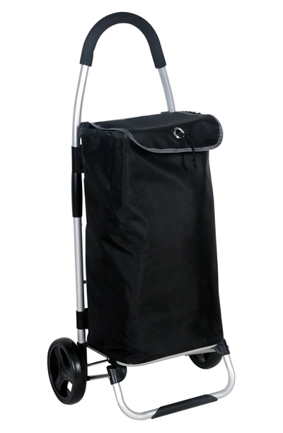 Traveler's Choice Rollie Trolley Rolling Tote In Black