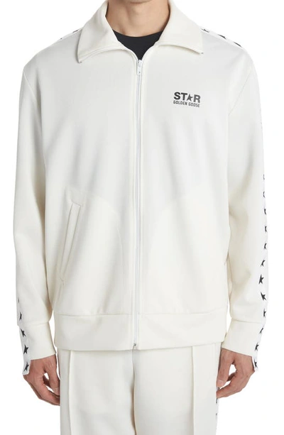 Golden Goose Star Collection Sports Jacket In White