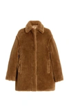 Max Mara Viale Oversized Alpaca, Wool And Silk-blend Coat In White,brown