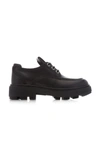 Miu Miu Logo-detailed Leather Loafers In Black