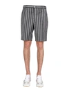 THOM BROWNE BERMUDA WITH STRIPED PATTERN