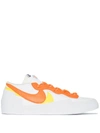 Nike Sacai Blazer Low Colour-block Leather Sneakers In White
