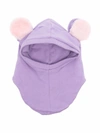 Wauw Capow By Bangbang Teddy Balaclava Hat In Purple