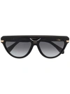 Cazal 8503 Pilot-frame Sunglasses In Black