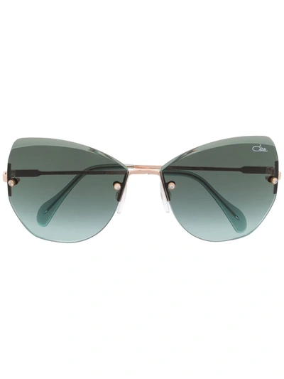 Cazal Frameless Cat-eye Sunglasses