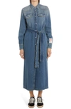 Golden Goose Shirt Dress In Denim In Blue