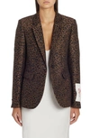 GOLDEN GOOSE DUNE LEOPARD VIRGIN WOOL BLEND BLAZER,GWP01059.P000651.81402