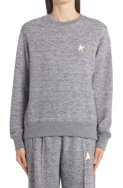 GOLDEN GOOSE STAR COLLECTION ATHENA LOGO COTTON JERSEY SWEATSHIRT,GWP00869.P000522.60311