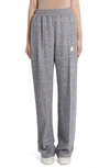 Golden Goose Heather Gray Cotton Dorotea Jogging Pants In Medium Grey/ Gold