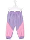 Wauw Capow By Bangbang Colour-block Sweatpants In Purple