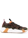 Moncler Sneakers Compassor Suede Green Khaki In Olive