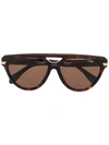 Cazal 8503 Pilot-frame Sunglasses In Brown