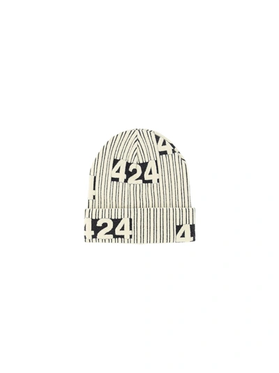 Fourtwofour On Fairfax 424 Inc Beanie In Ivory