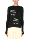 Opening Ceremony Box Logo Crew-neck Jumper In Nero