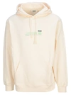 Msgm Fantastic Green Sweatshirt In Cream
