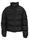 Misbhv Black Signature Nylon Puffer Jacket In Black