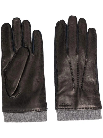 Paul Smith Deerskin Silk-lined Gloves In Mixed Colours