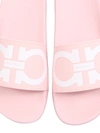 Ferragamo Groovy Logo Slide Sandals In Pink