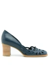 SARAH CHOFAKIAN BELLE EPOQUE 65MM CUT-OUT PUMPS