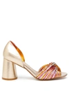 SARAH CHOFAKIAN COLAGEM METALLIC SANDALS