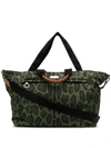 Dolce & Gabbana Leopard Print Holdall In Green