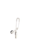 Ambush Pill Charm Safety Pin Single Earring In Silver