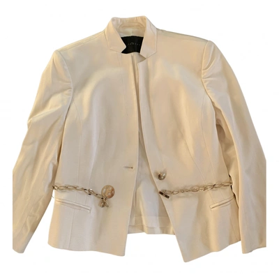 Pre-owned John Richmond Suit Jacket In Ecru