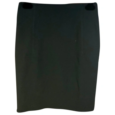 Pre-owned Valentino Wool Skirt In Black