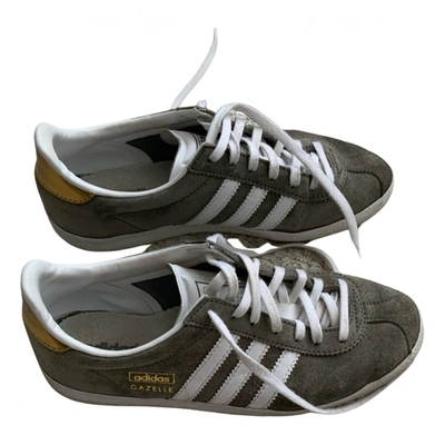 Pre-owned Adidas Originals Gazelle Trainers In Grey