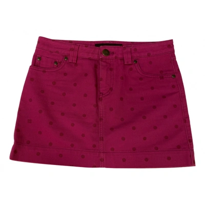 Pre-owned Louis Vuitton Mini Skirt In Purple