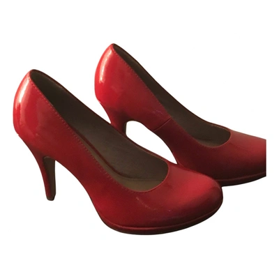 Pre-owned Tamaris Leather Heels In Red