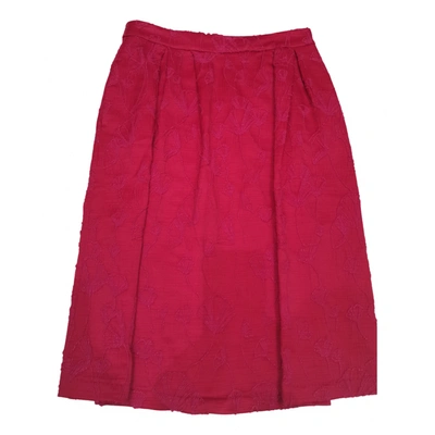 Pre-owned Stefanel Mid-length Skirt In Pink