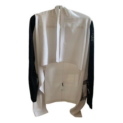 Pre-owned Just Cavalli Cape In White