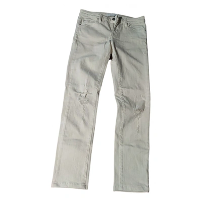 Pre-owned Iro Slim Jeans In Ecru