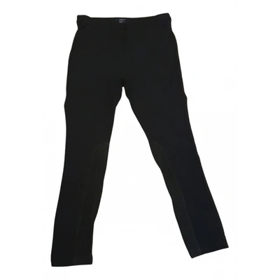 Pre-owned Gant Trousers In Black