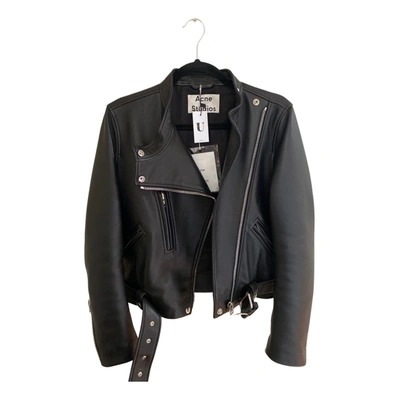 Pre-owned Acne Studios Leather Jacket In Black