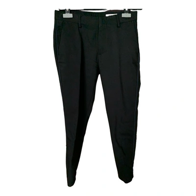 Pre-owned Reiko Trousers In Black