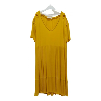 Pre-owned Ba&sh Mini Dress In Yellow