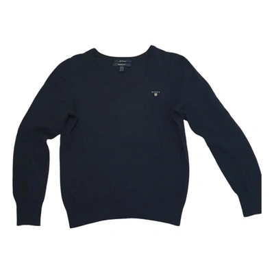 Pre-owned Gant Wool Sweatshirt In Navy