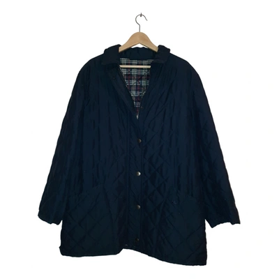 Pre-owned Burberry Coat In Blue