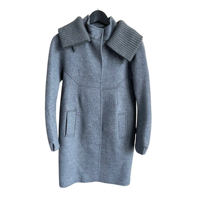Pre-owned Stefanel Wool Coat In Grey