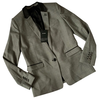 Pre-owned The Kooples Wool Suit Jacket In Grey